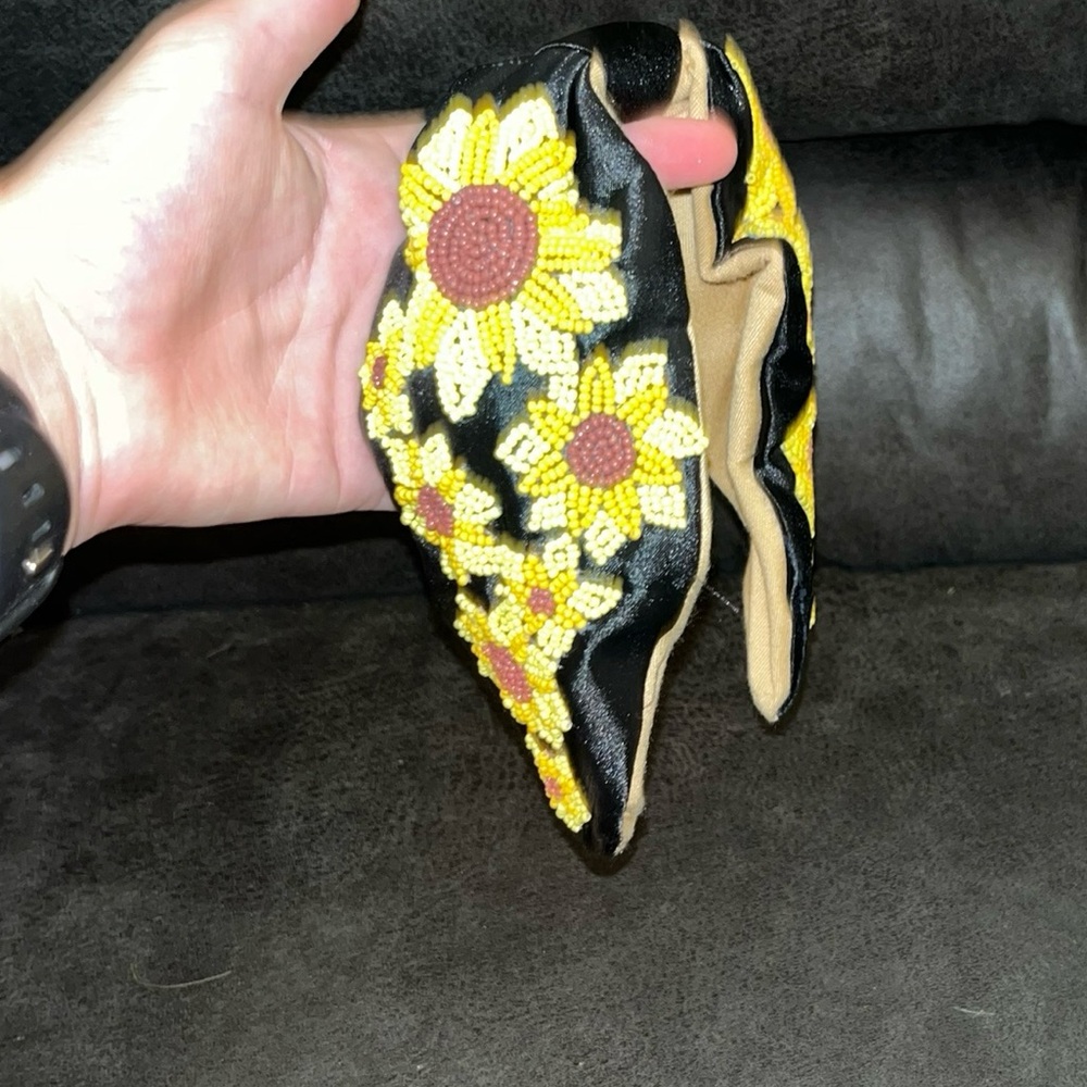 Sunflower beaded head band
